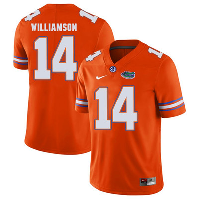 Men's None Orange 2024 game day Chris Williamson #14 replica Jersey