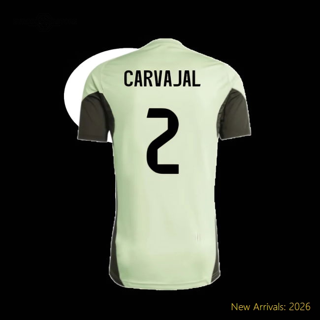 2025-2026 Real Madrid Training Tee (Almost Lime) - Kids (Carvajal 2)