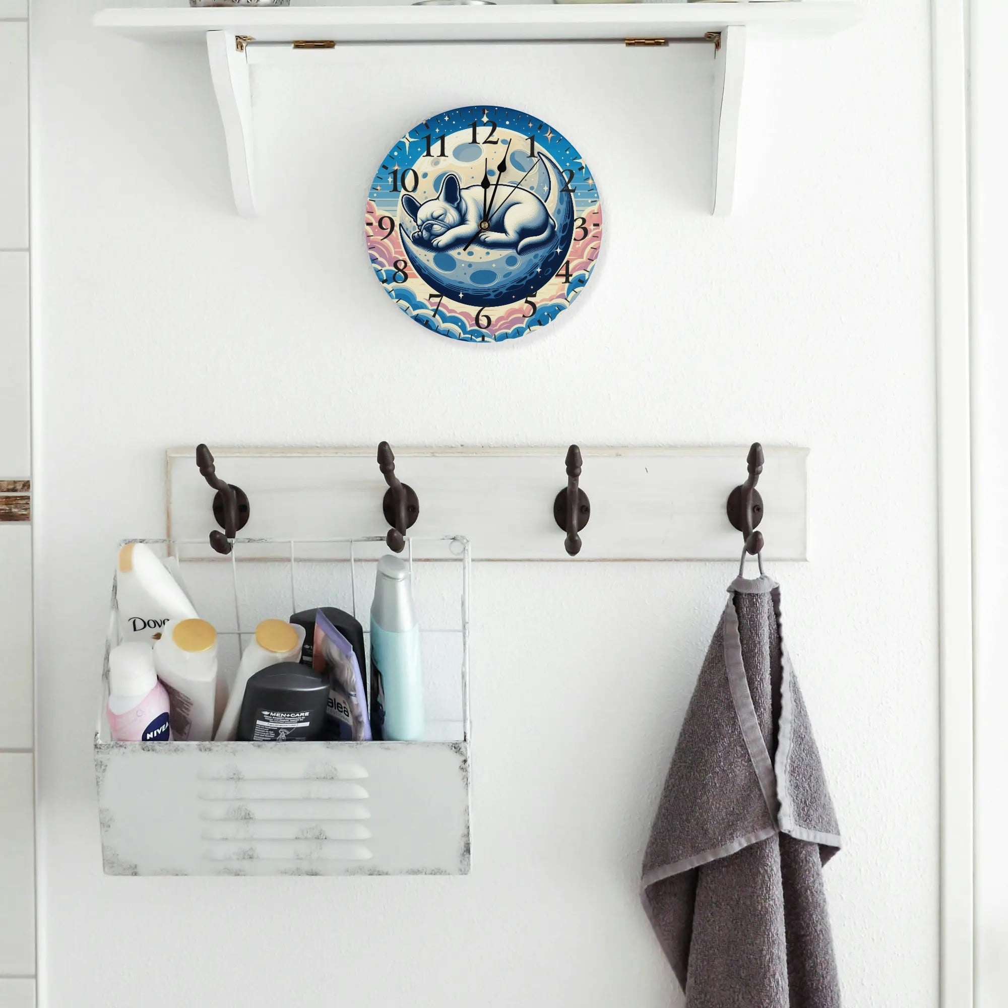 French Bulldog Lily Frameless Wall Clock Useful Frenchie Gear