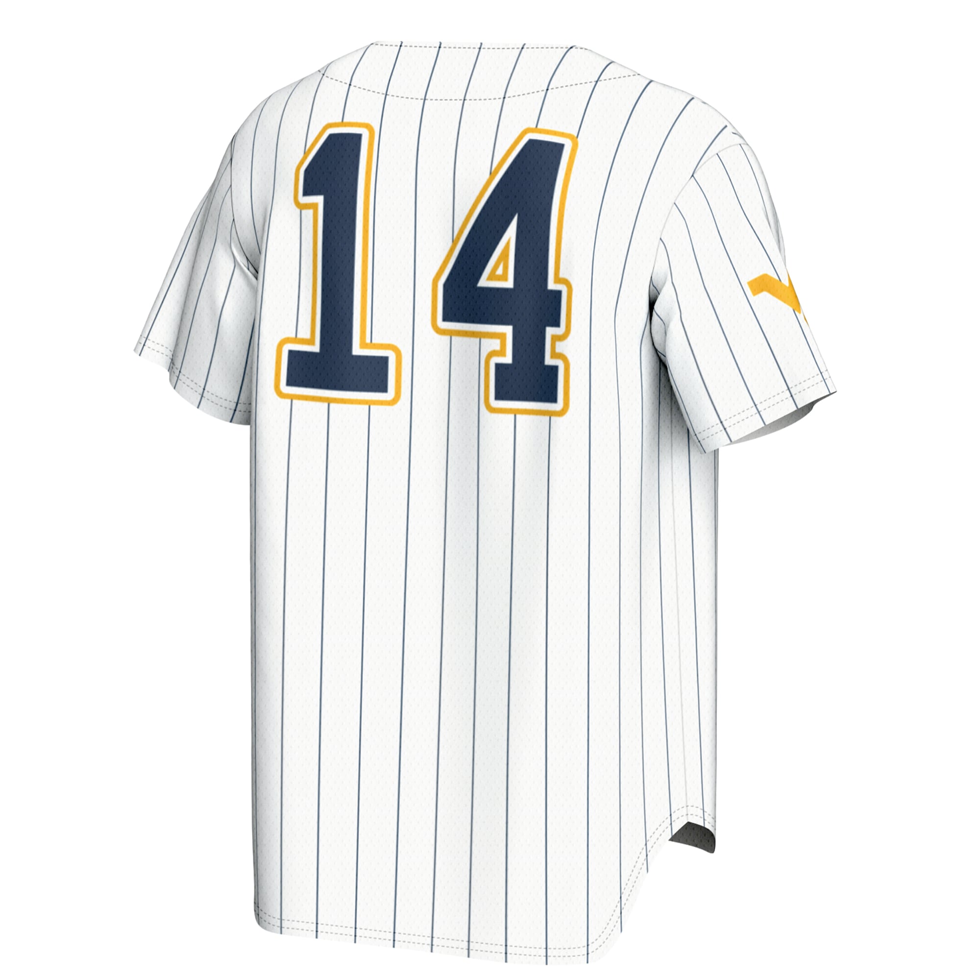 [NJP] West Virginia Mountaineers GameDay Greats Youth Lightweight Baseball Fashion Jersey - White