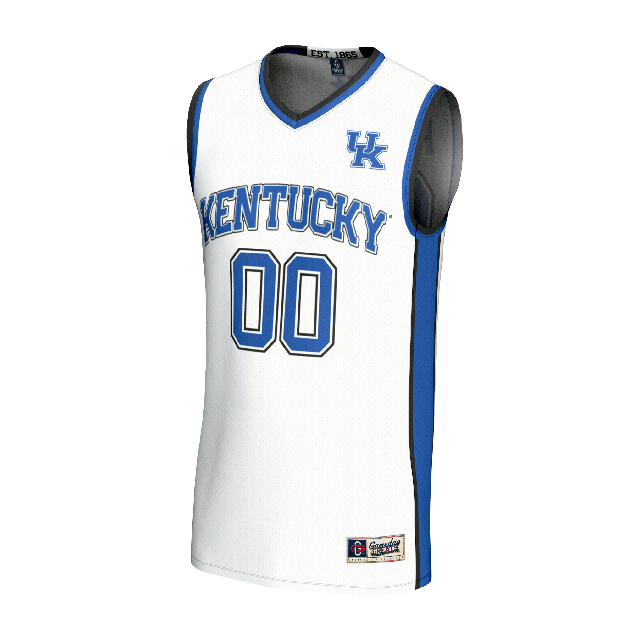 [DDG] Kentucky Wildcats GameDay Greats Youth Lightweight Collegiate Men's Basketball NIL Pick-A-Player Fashion Jersey - White