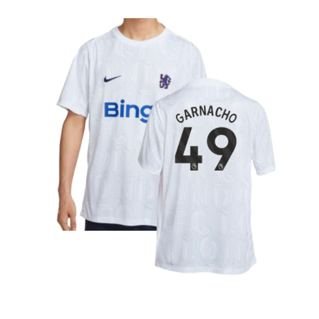 Official Chelsea Chelsea Academy Pro Pre Match Football Top White ...