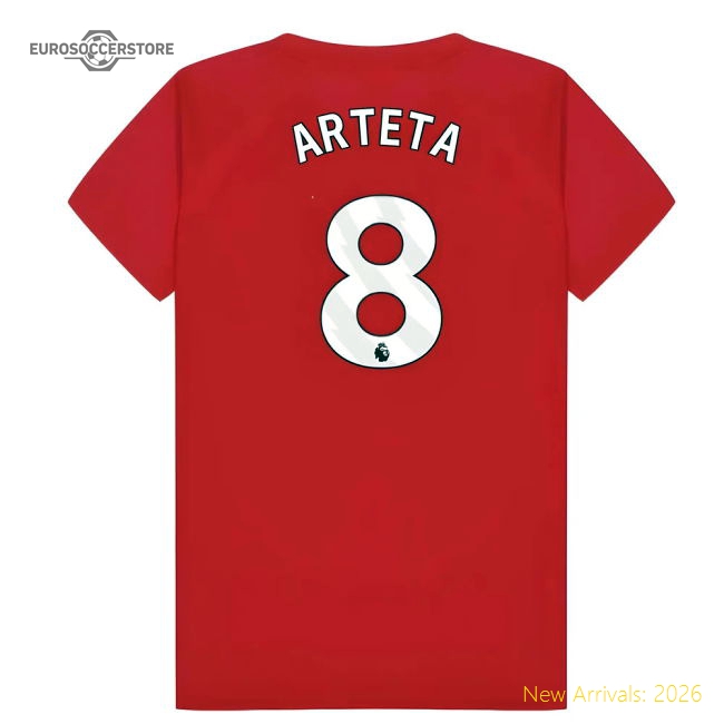 Official Arsenal Poly T-shirt (red) - Kids (arteta 8) - Premium