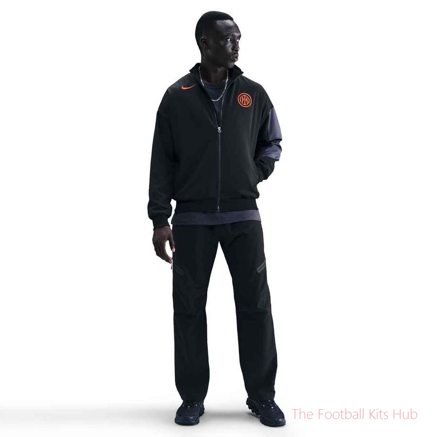 Inter Milan Training Jacket Dri-FIT Strike Anthem 3rd - Black/Thunder Blue/Safety Orange