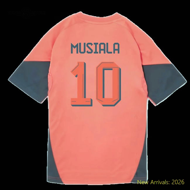 2025-2026 Bayern Munich Training Shirt (Easy Coral) - Kids (Musiala 10)