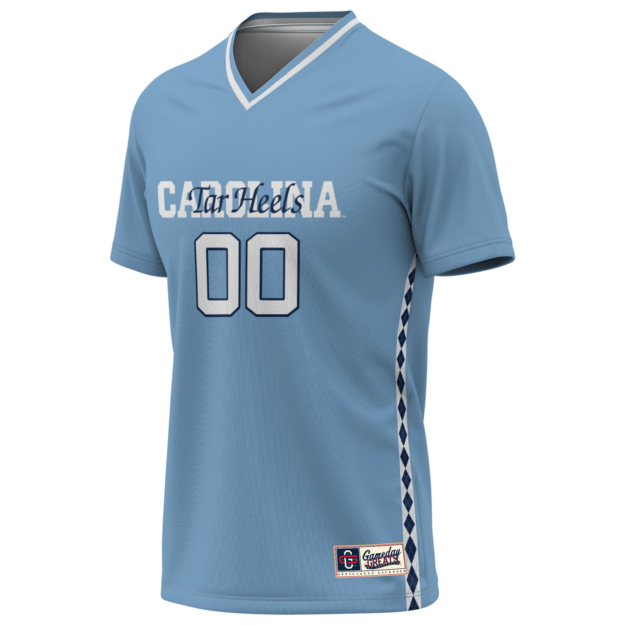 [DDG] North Carolina Tar Heels GameDay Greats Youth NIL Pick-A-Player Lightweight Women's Soccer Jersey - Carolina Blue