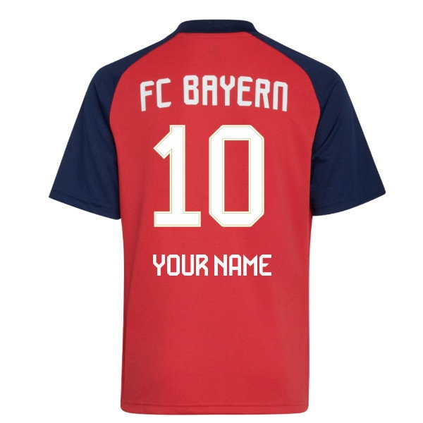 2026-2027 Bayern Munich Pre-Match Shirt (Pure Ruby) - Kids (Your Name)