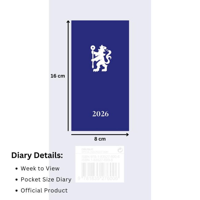 Diary 2026 Chelsea Club Team Limited Find Home Limited Shirt