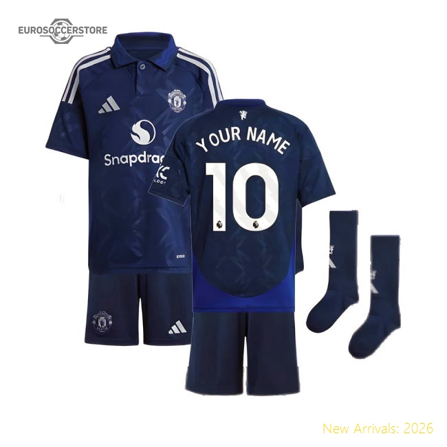 Exceptional 2024-2025 Man Utd Away Mini Kit (your Name)