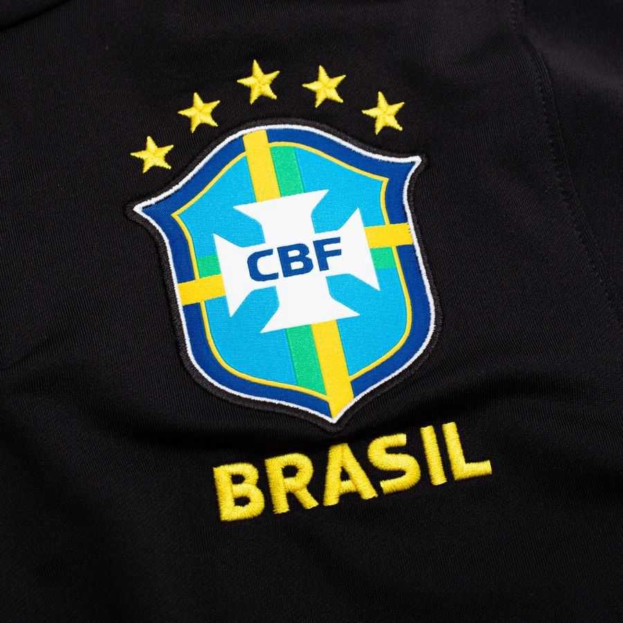 Brazil X Jordan Training Shirt Dri-FIT Strike Drill World Cup 2026 - Black/Yellow