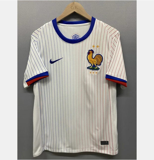 Professional Grade UEFA Euro 2024 France Away White Soccer Jersey