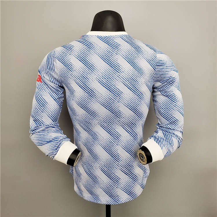 Manchester United 21-22 Away Light Blue Soccer Jersey Football Shirt