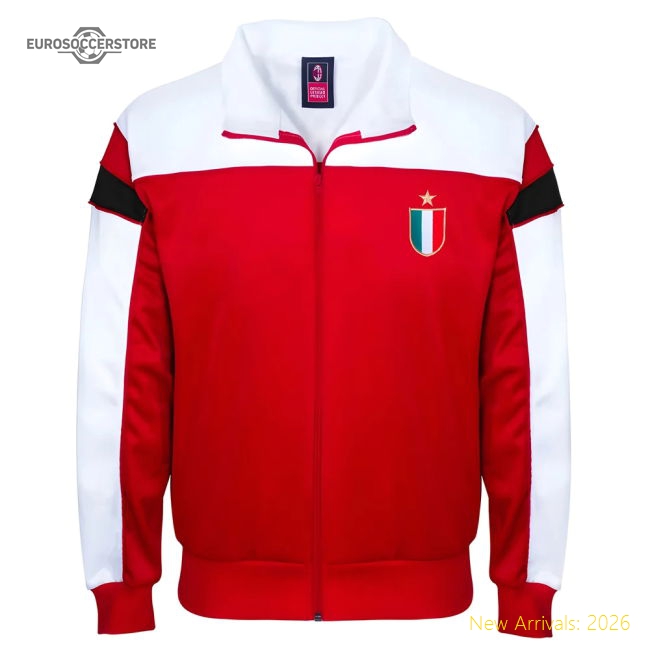 High-quality Ac Milan 1988 Retro Football Track Hooded Jacket