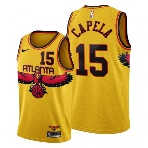 ATL Gold A. Hawks #15 NBA Jersey Premium Quality NBA Fan Apparel