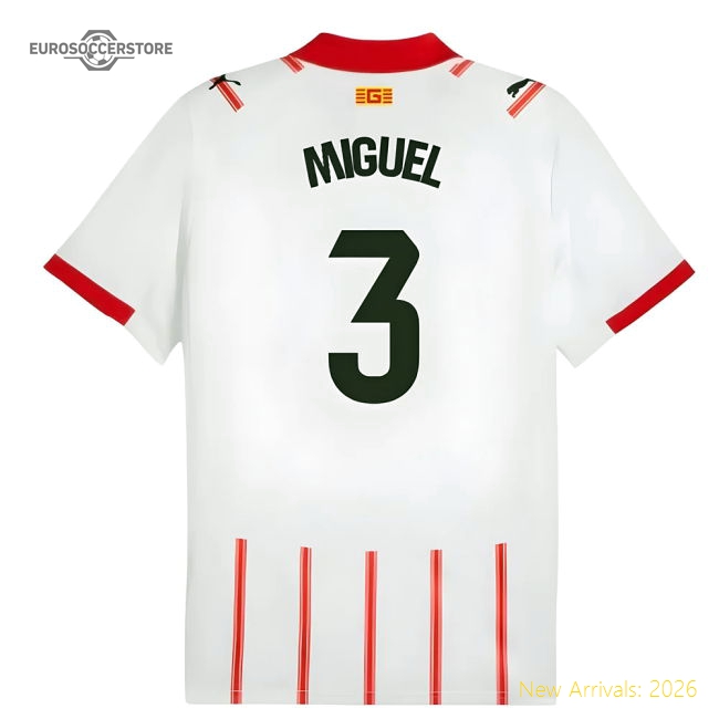 Genuine Genuine 2025-2026 Girona Home Shirt (Miguel 3)