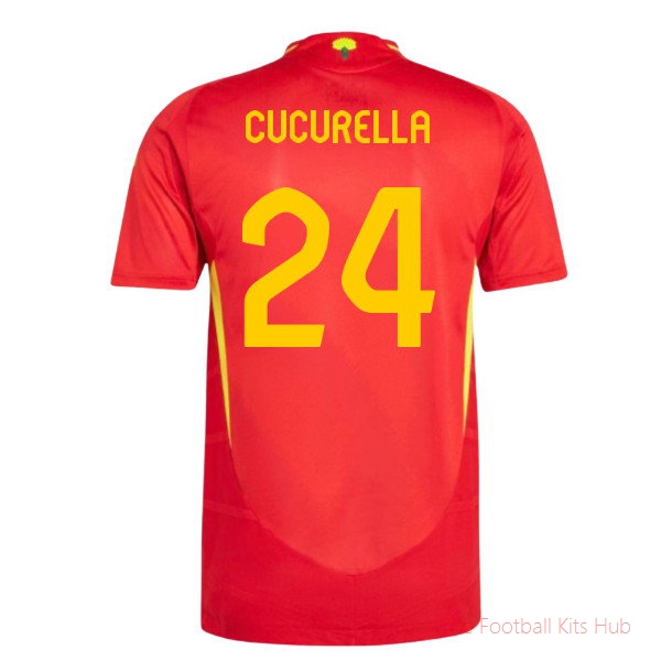 2024-2025 Spain Authentic Home Shirt (Cucurella 24)