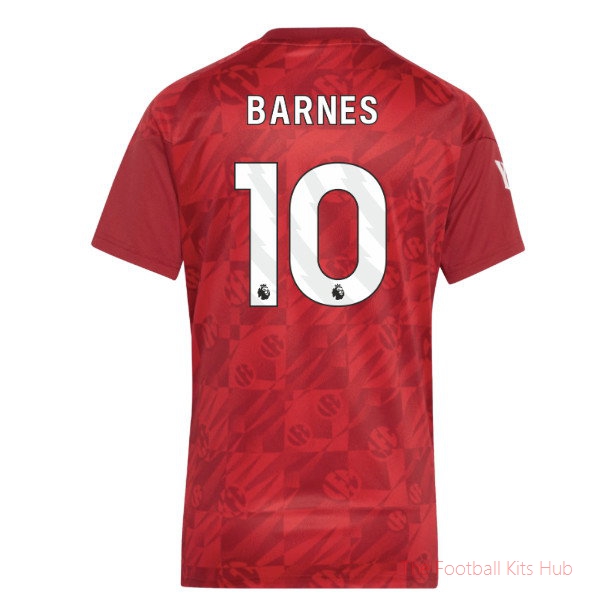[JED] 2026-2027 Liverpool Pre-Match Warm Up Shirt Active Maroon - Womens Barnes 10