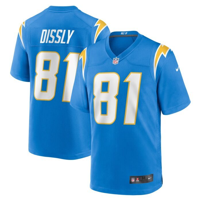 Men's Los Angeles Chargers Will Dissly Nike Powder Blue Ga...