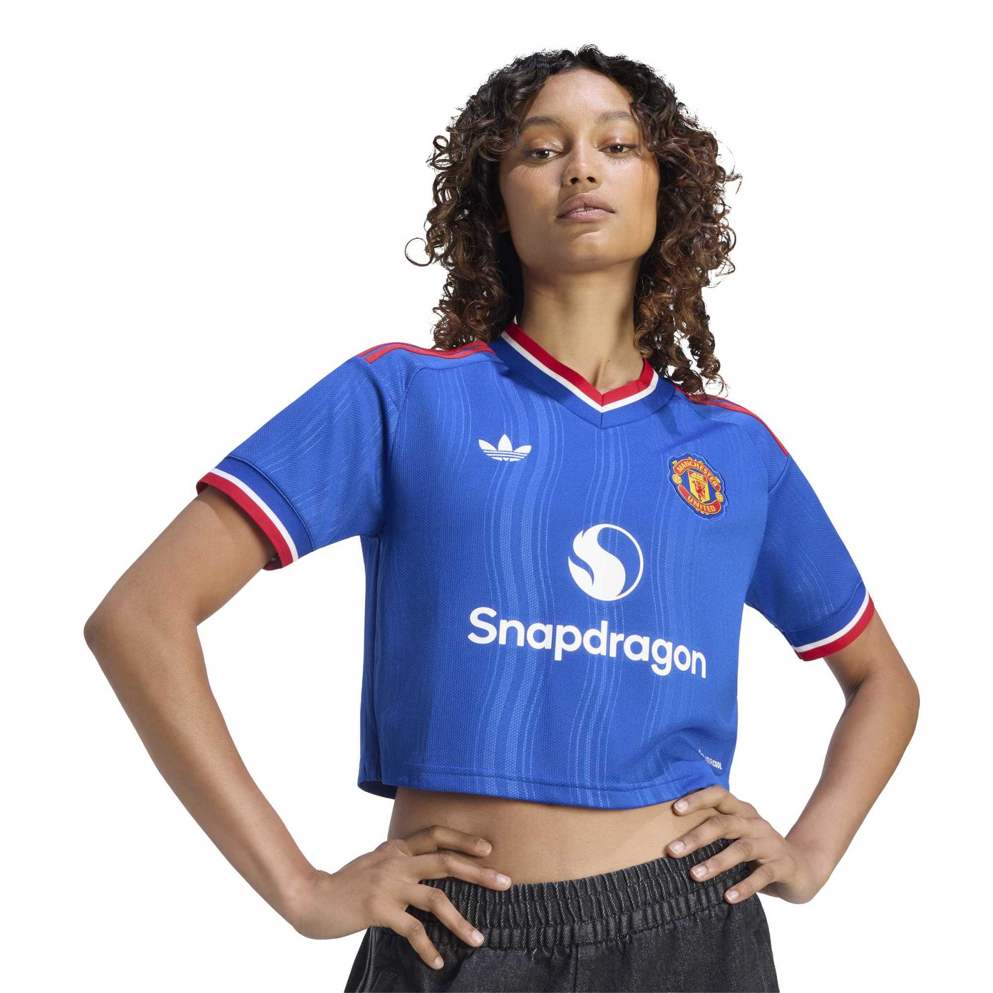 [LK] Manchester United Women's 2026/27 Away Cropped Replica Jersey - Royal