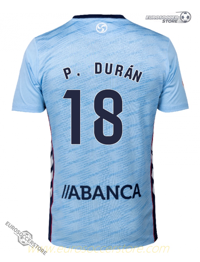 RC Celta Home Jersey 25-26 Featuring P. DURÁN 18