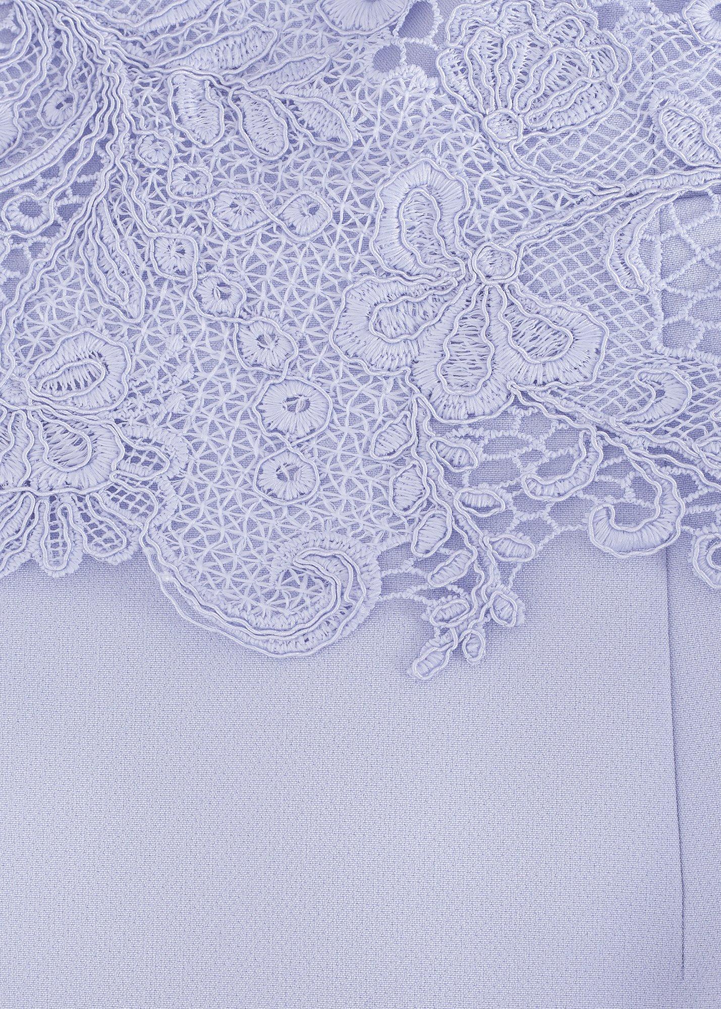 Petite Daisy Blue Lace Top Midi Dress