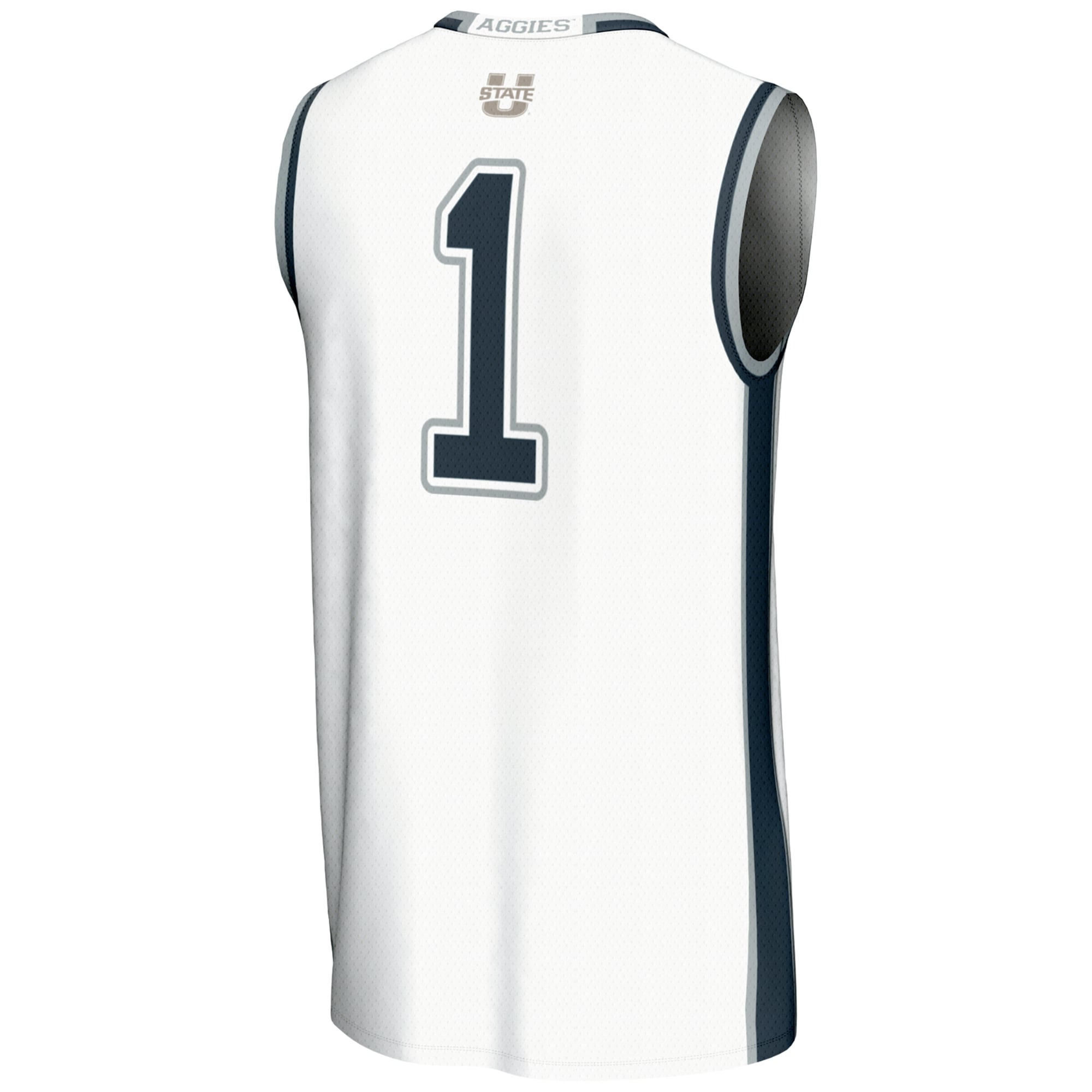#1 Utah State Aggies GameDay Greats Youth Lightweight Basketball Jersey - White