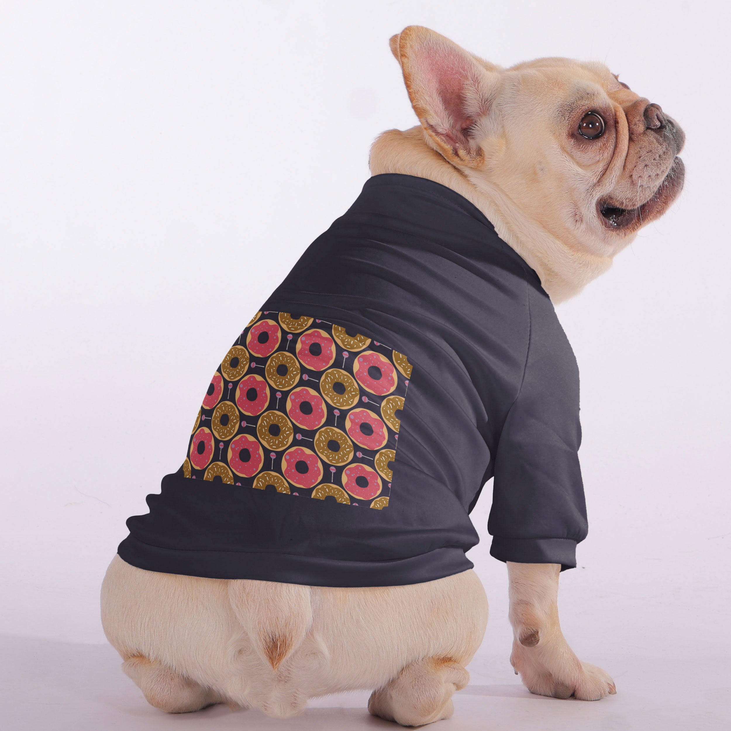 French Bulldog Snowball Snuggly Zip Up Sweatshirt For French Bulldogs Durable Dog Item