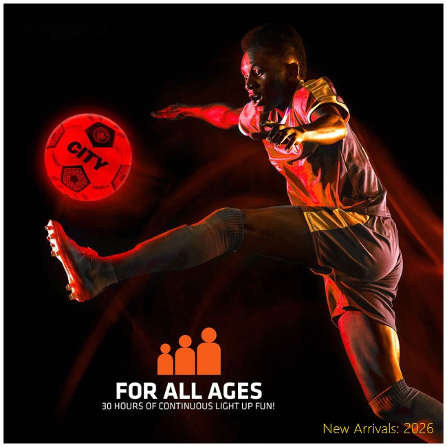 Official Manchester City Fc Led Glow Football - Premium Quality