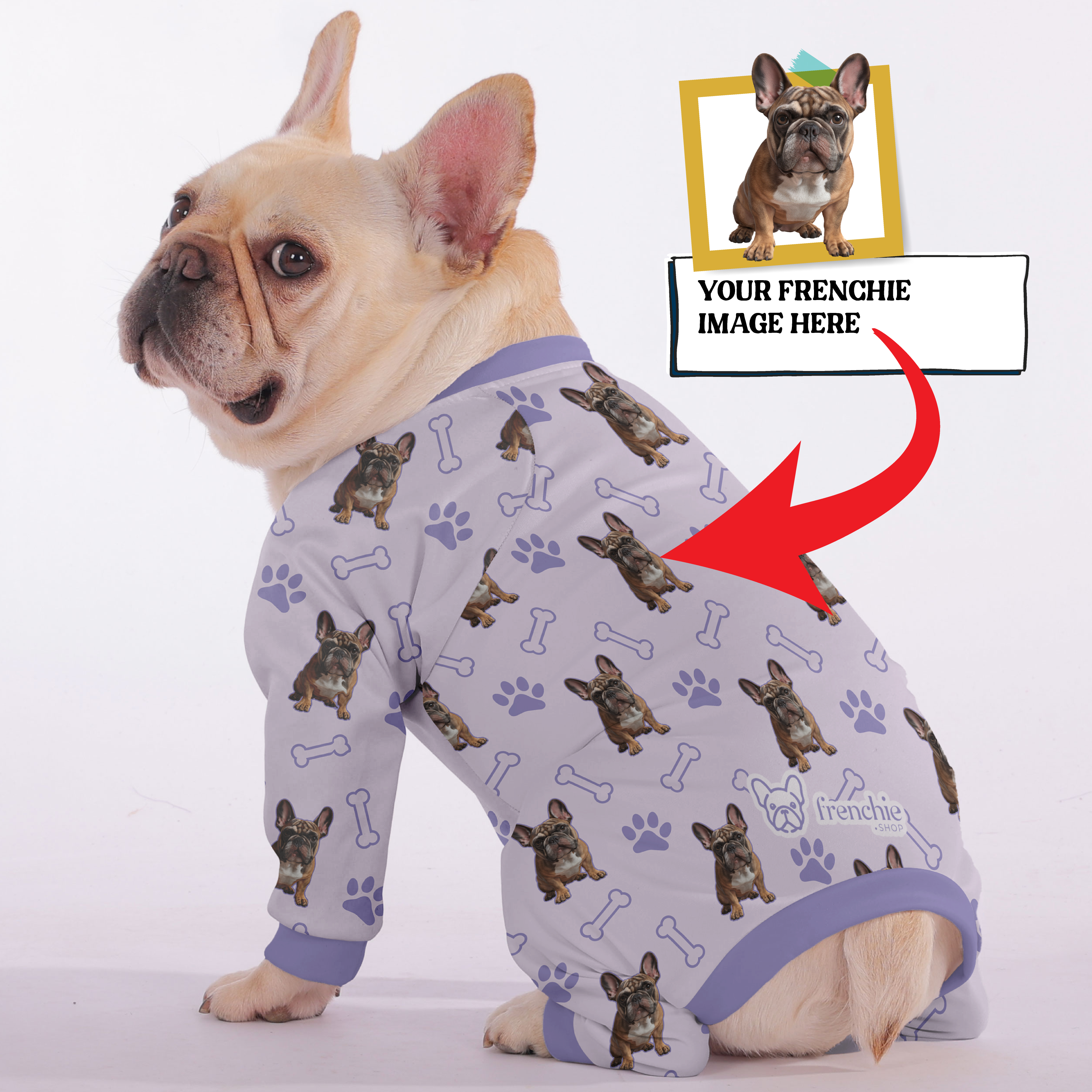 Willow - Personalized French Bulldog Pajamas with Your Frenchie’s Picture – Ultra-Soft, Cozy, and Uniquely Stylish