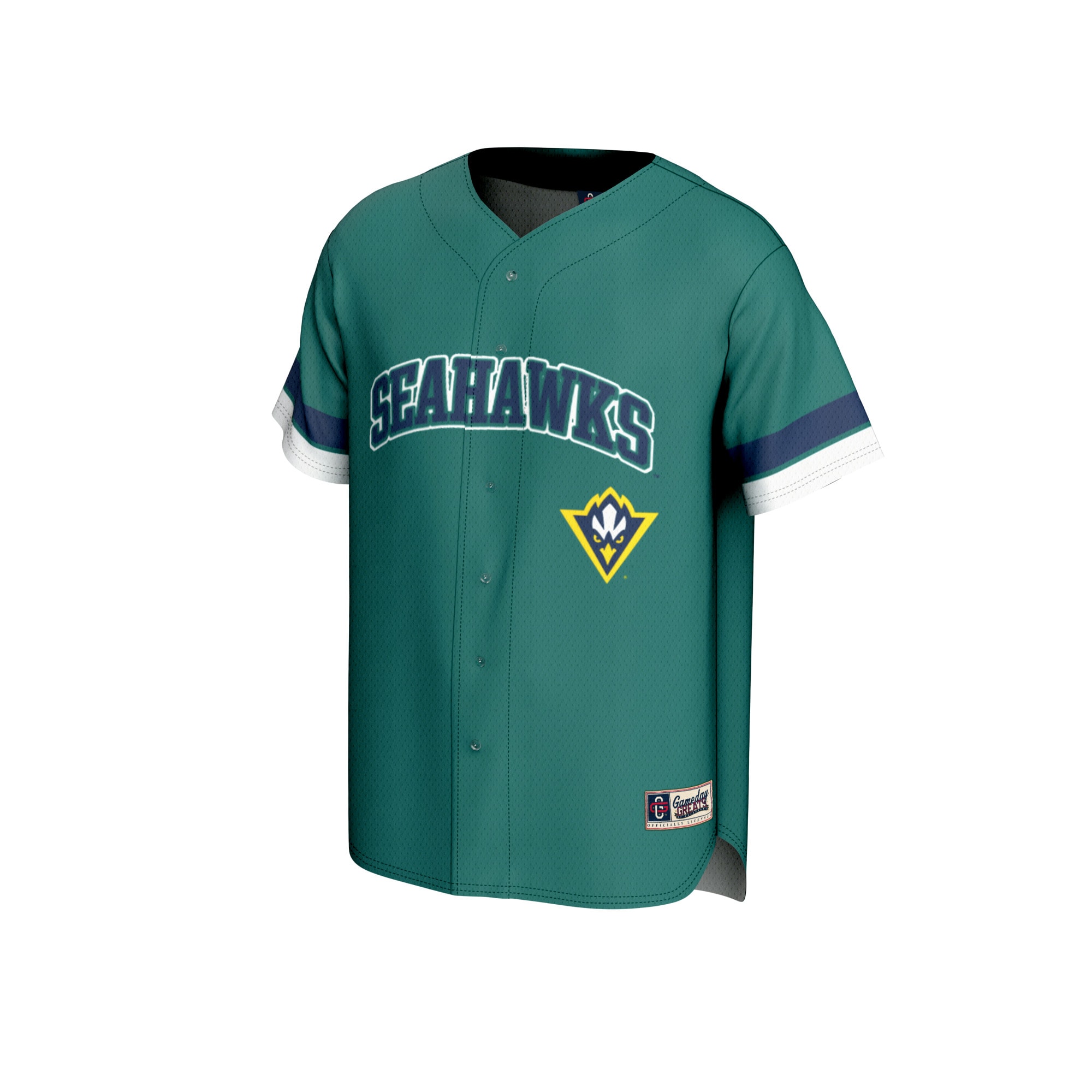 [DDG] UNC Wilmington Seahawks GameDay Greats Youth Baseball Jersey - Teal