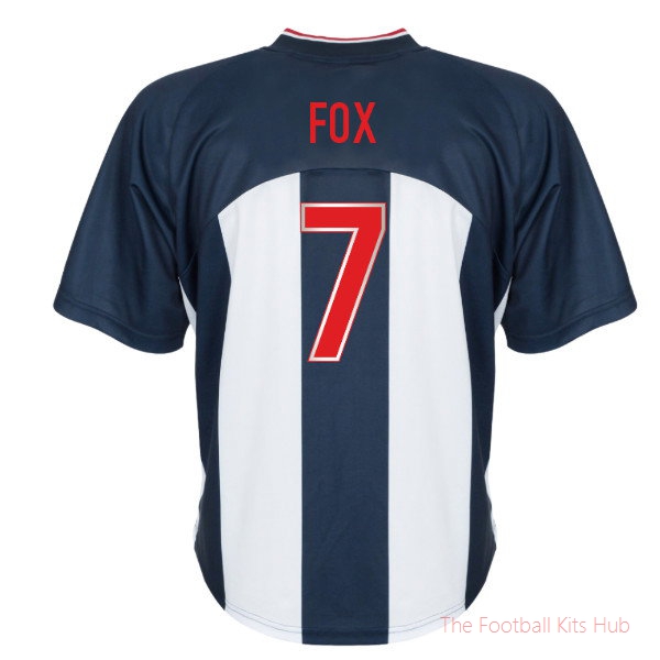 West Bromwich Albion Home Shirt Fox #7 2001 Team Jersey