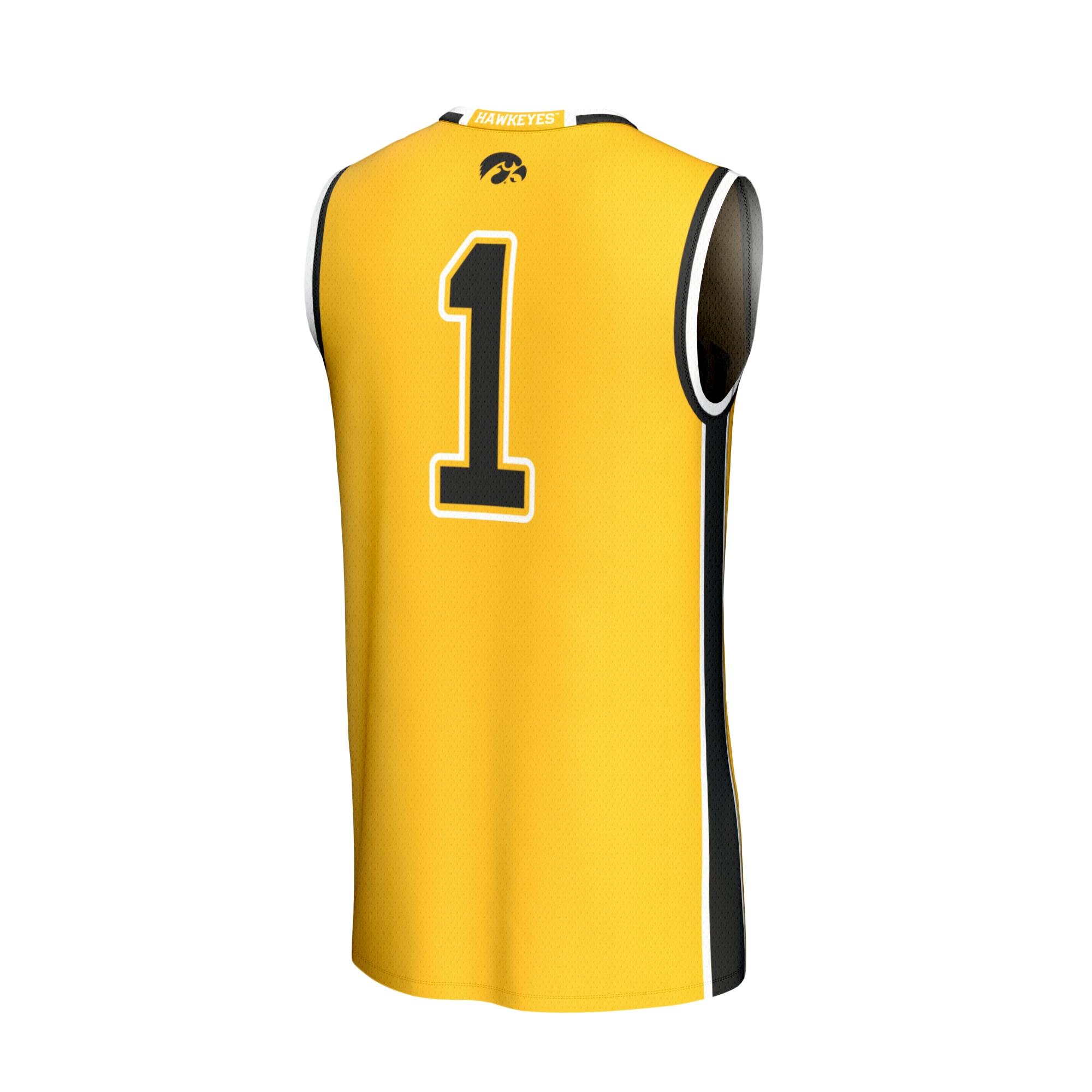 [NJP] Iowa Hawkeyes GameDay Greats Youth Lightweight Collegiate Basketball Fashion Jersey - Gold