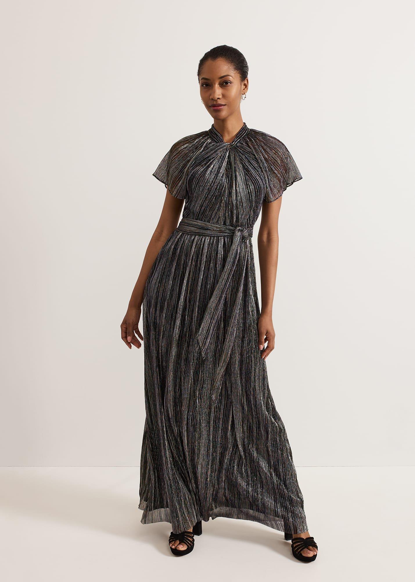 Riah Shimmer Maxi Dress