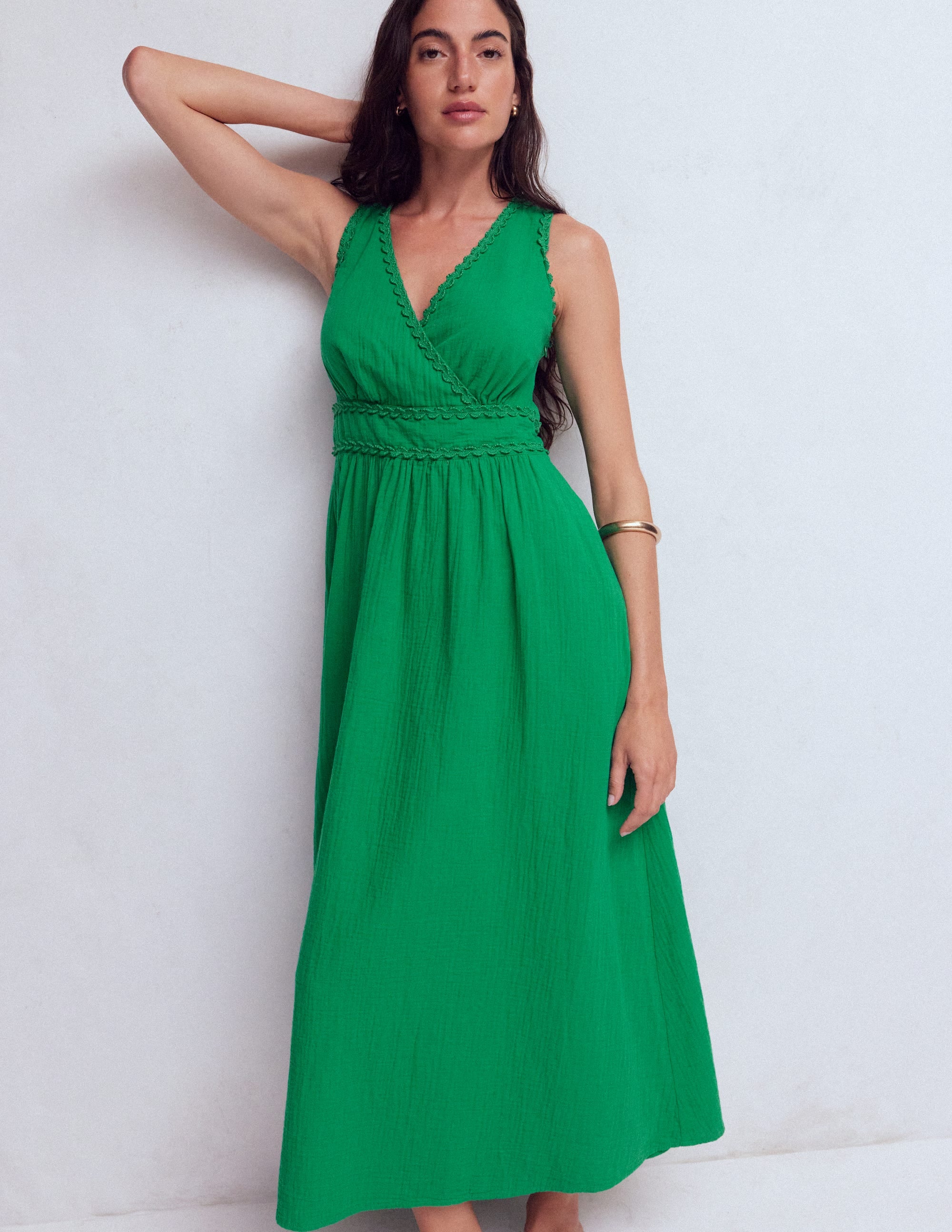 Lorna Trim Double Cloth Dress