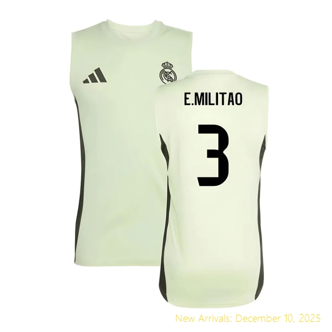 2025-2026 Real Madrid Training Jersey - Genuine Soccer (Militao 3)