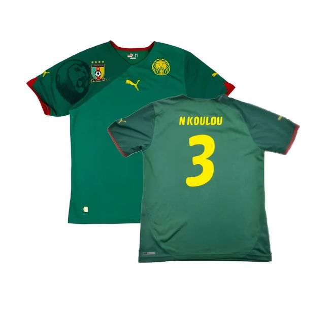 Genuine Copy Cameroon Home Supporter Shirt for Adults (Cameroon 2010)