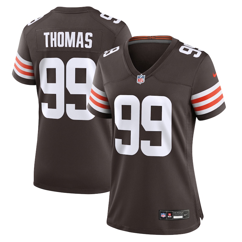 None Cameron Thomas CLE Browns Vintage Officially Licensed Jersey