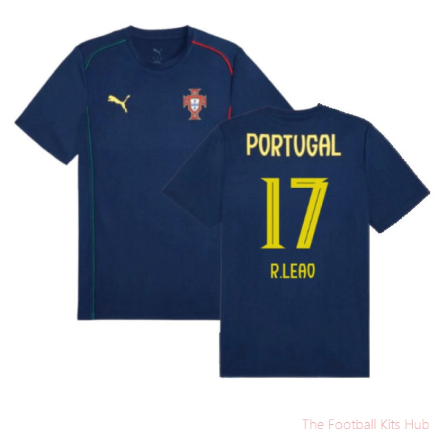 2025-2026 Portugal Casuals Tee (Persian Blue) (R.Leao 17)