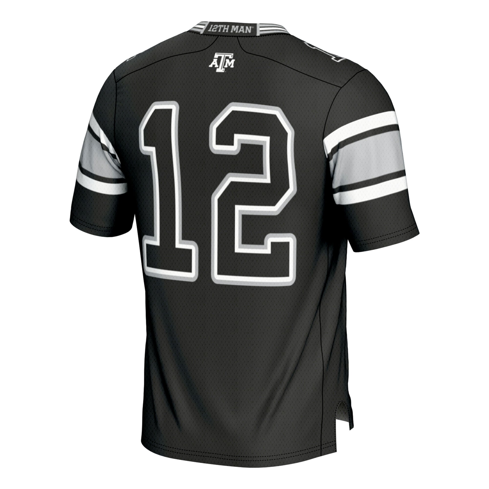 Youth #12 Black Texas A&M Aggies Football Lightweight Fashion Jersey