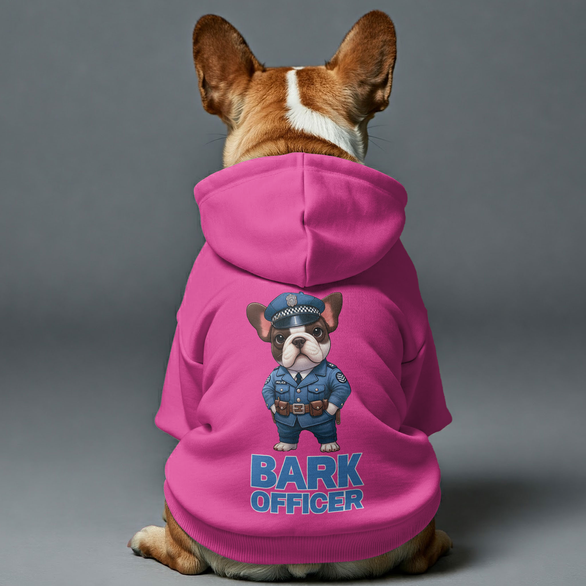 Lifestyle-Driven Bark Officer - Personalized French Bulldog Hoodies W...