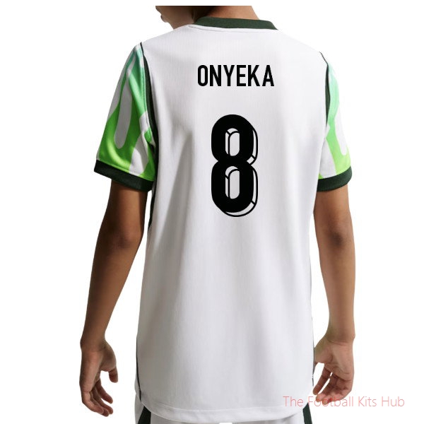 Breathable Replica Nigeria 2026-2027 Away Shirt (Kids) (Onyeka 8)