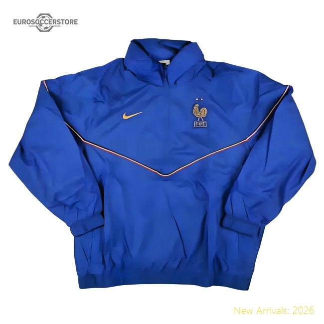 2024-2025 France Windrunner Anorak Jacket (Blue)