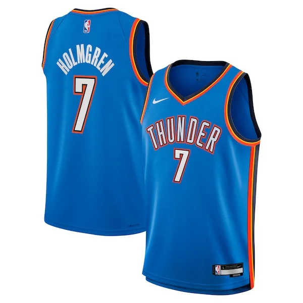 Chet Holmgren OKC Swingman Jersey - high-quality fashionable - Blue