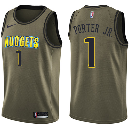 Performance Nuggets #1 Michael Porter 2024 Icon NBA Swingman Jersey