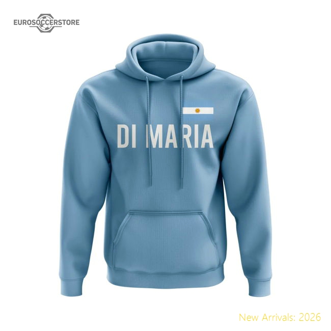 Angel Di Maria Argentina Name Hoody (Sky Blue)