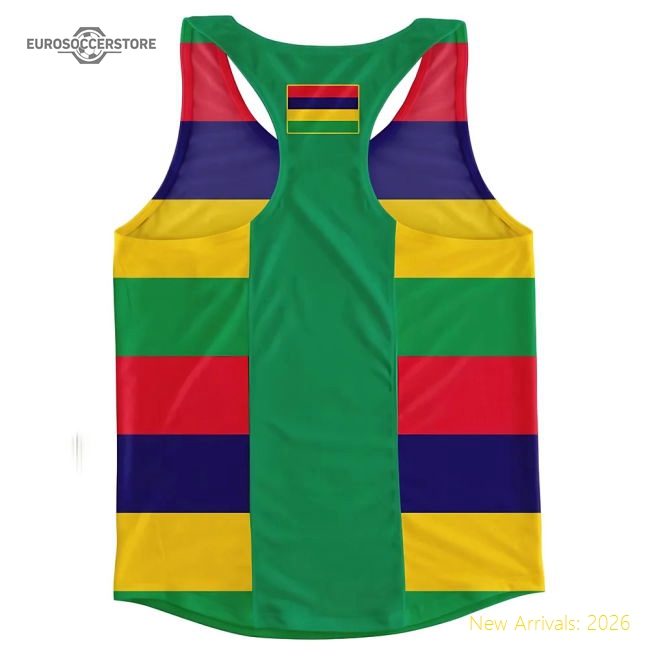 High-quality Mauritius Flag Running Vest - Fan Collection