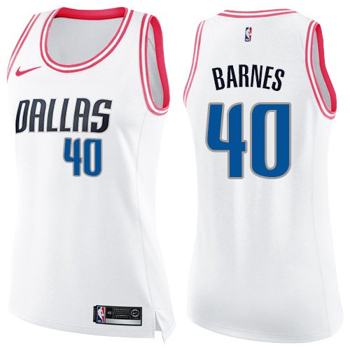 DAL White Nike D. Mavericks #40 NBA Jersey Basketball Jersey