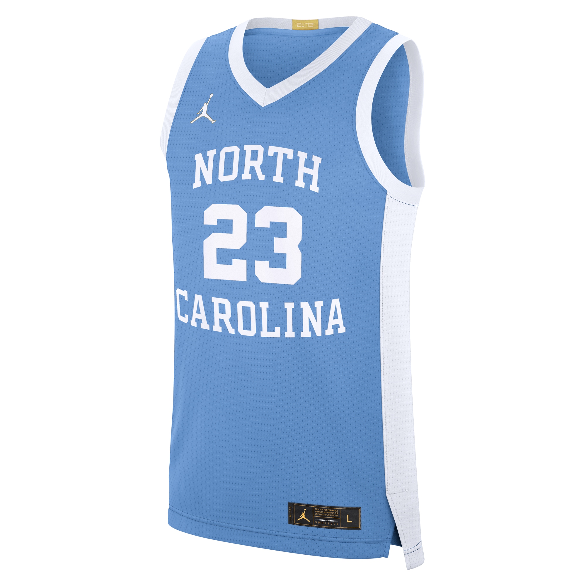 [NJP] Michael Jordan North Carolina Tar Heels Road Replica Basketball Jersey - Carolina Blue