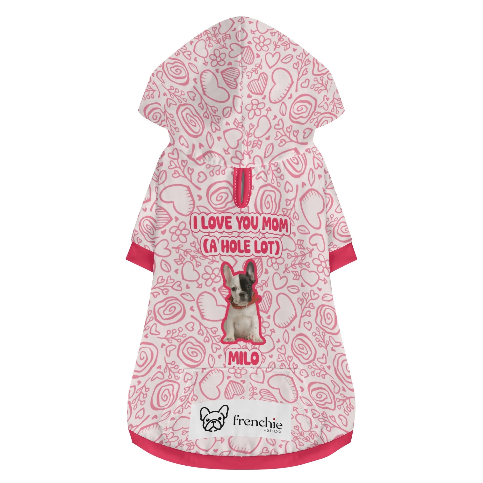 Minimal-Aesthetic Personalized French Bulldog Hoodies Featuring Your ...