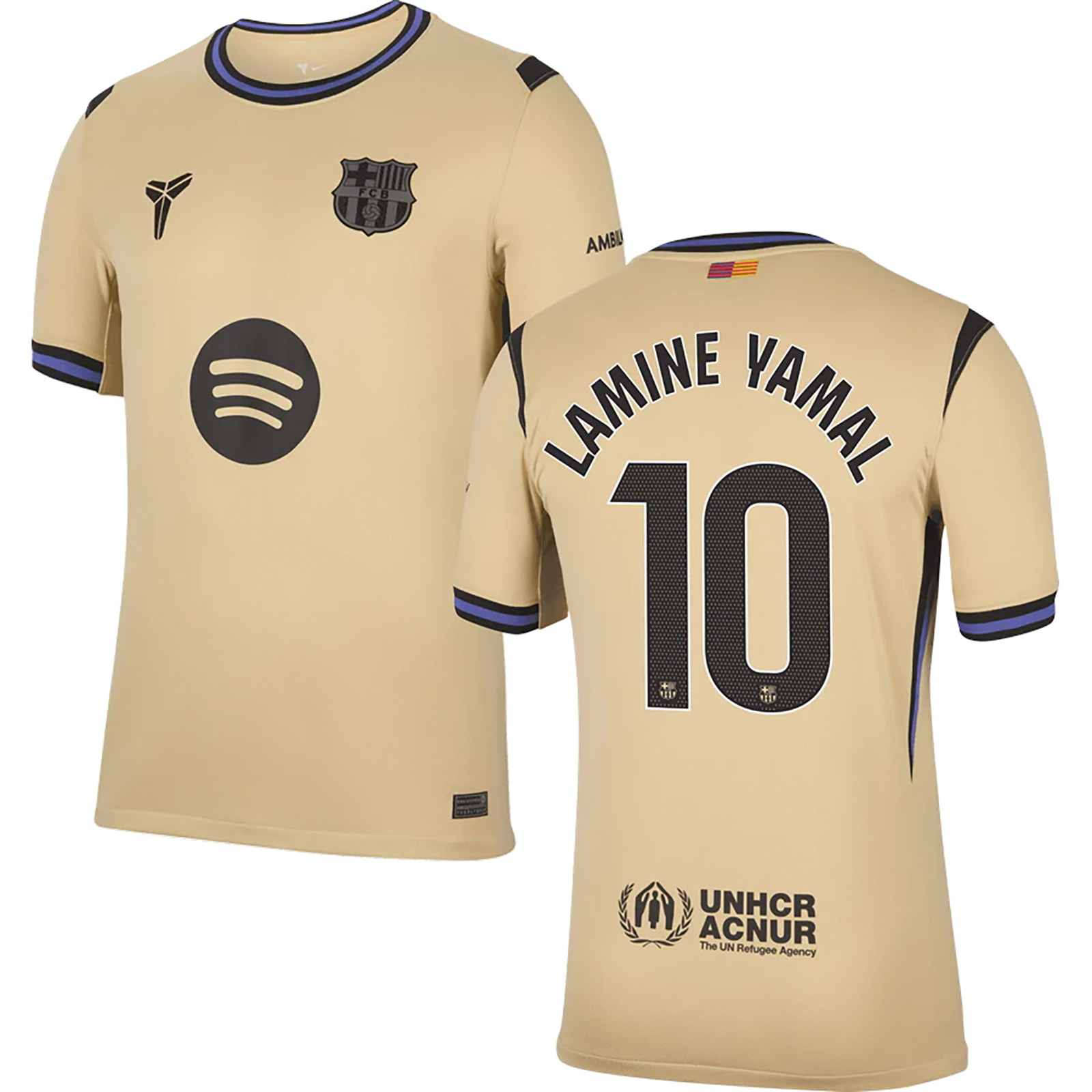 Best Barcelona nike barcelona lamine yamal #10 Away Jersey -